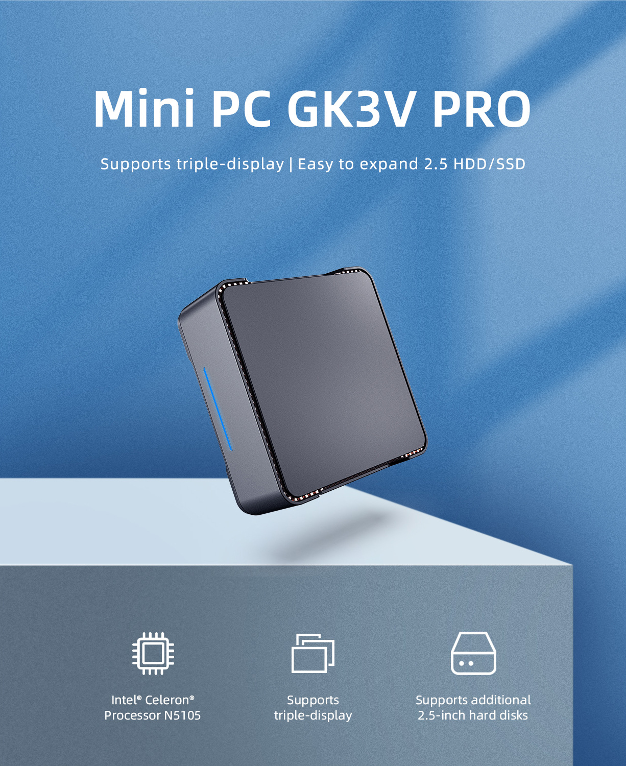 GK3V Pro mini pc Intel N5105 R - Home Office Windows 리뷰 및 가격