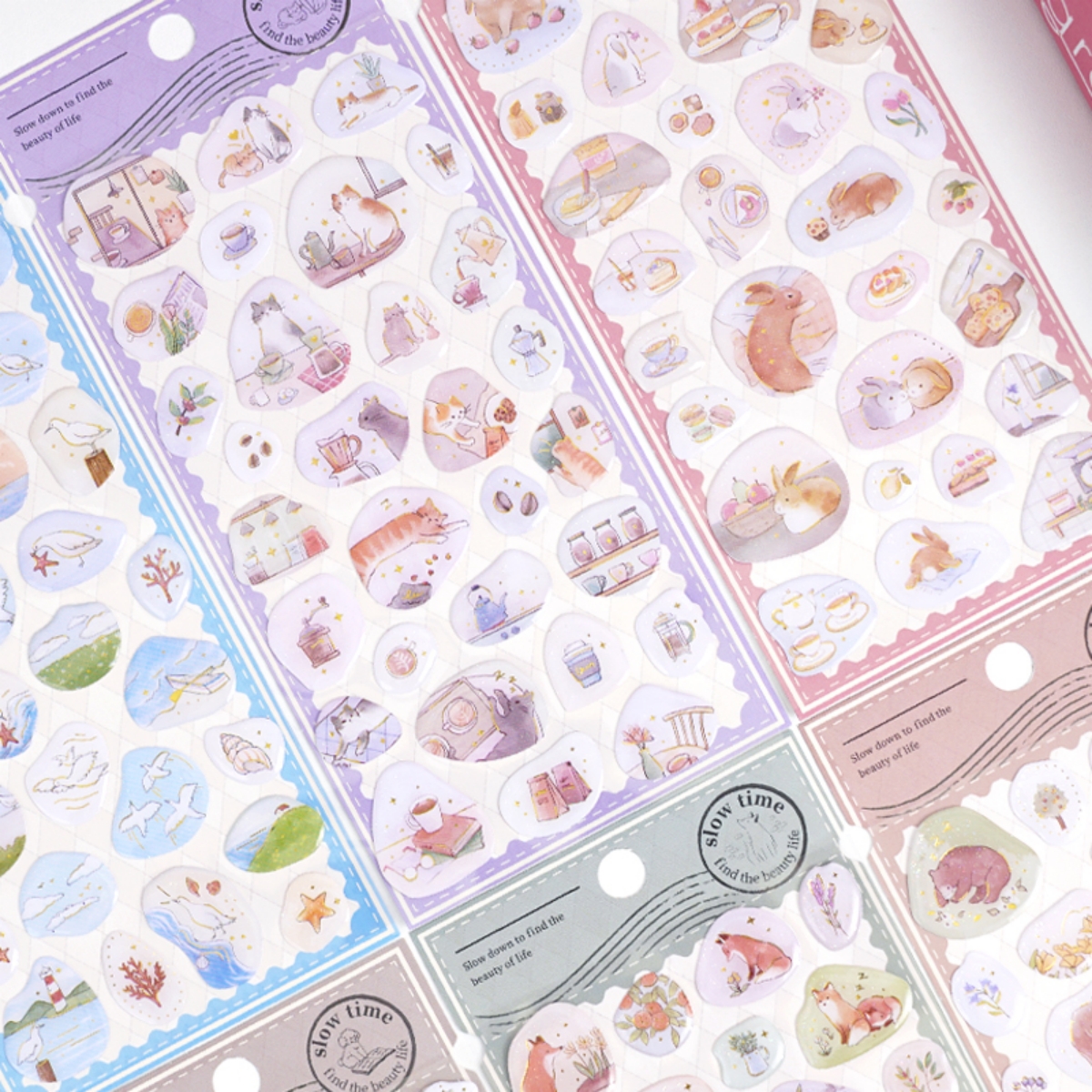 3 pcs Lovely Animals Slow Time - Home Office Quotes 리뷰 및 가격