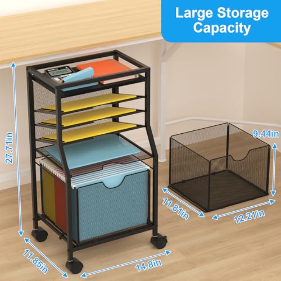 Rolling File Cart 6-Tier Desk  - Rolling File Cart 리뷰 및 가격