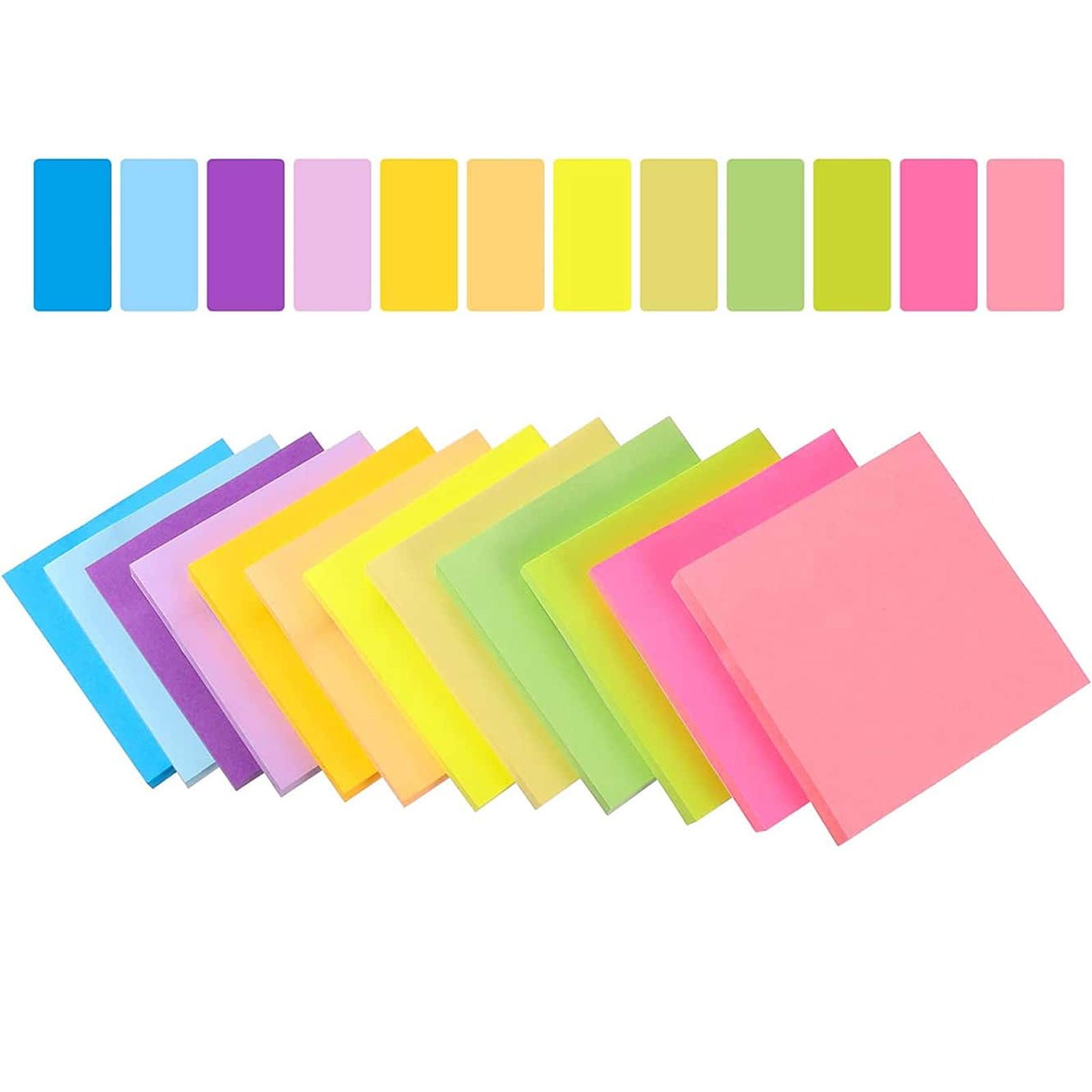 6 Pcs Fluorescent color 3*3inc - Sticky Note Dispenser 리뷰 및 가격