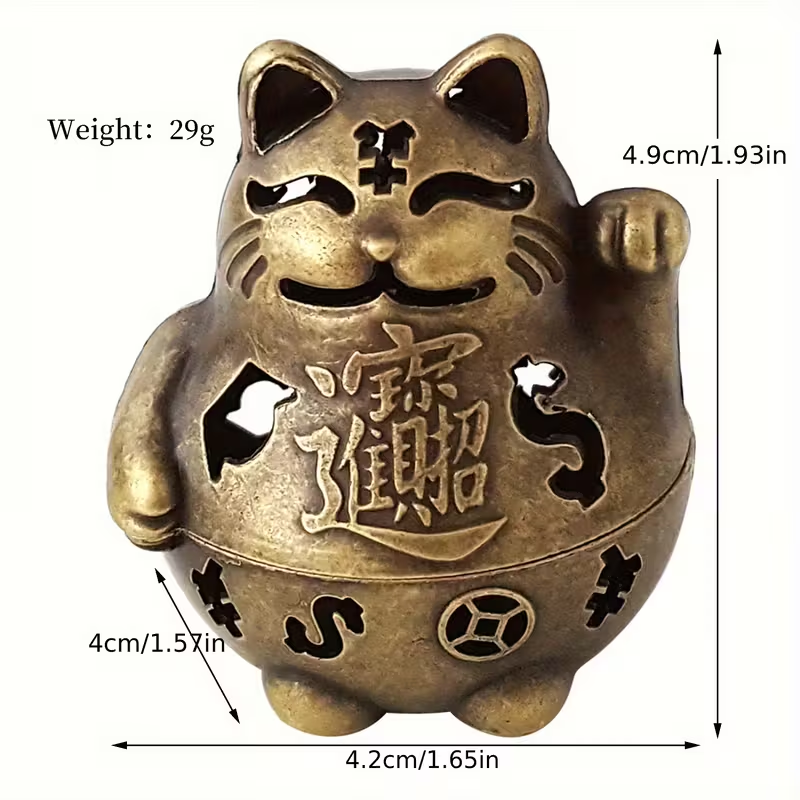 Lucky Cat Incense Burner Elega - Home Office Feng Shui 리뷰 및 가격