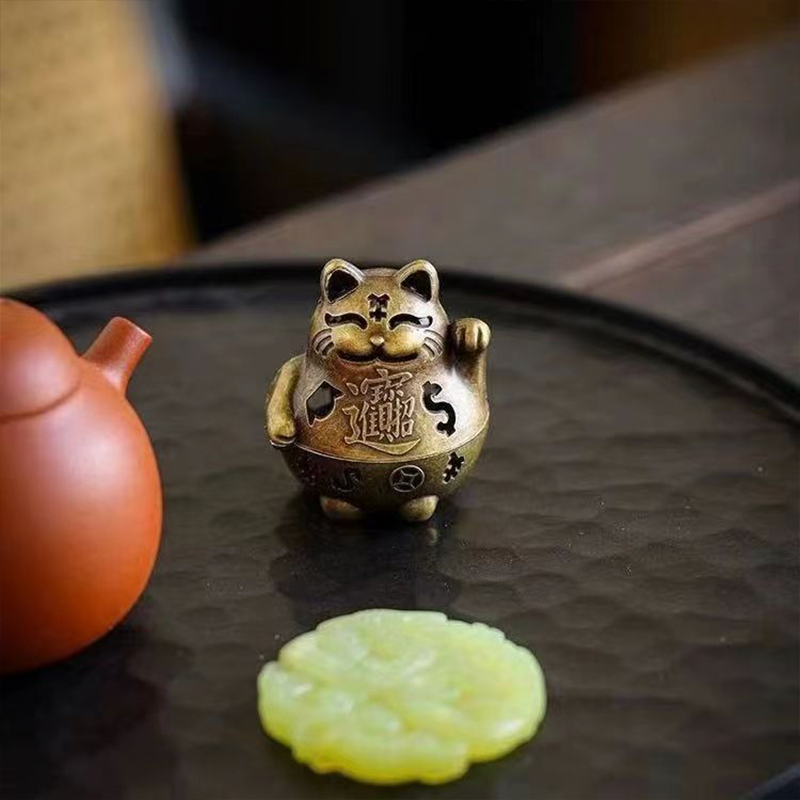 Lucky Cat Incense Burner Elega - Home Office Feng Shui 리뷰 및 가격
