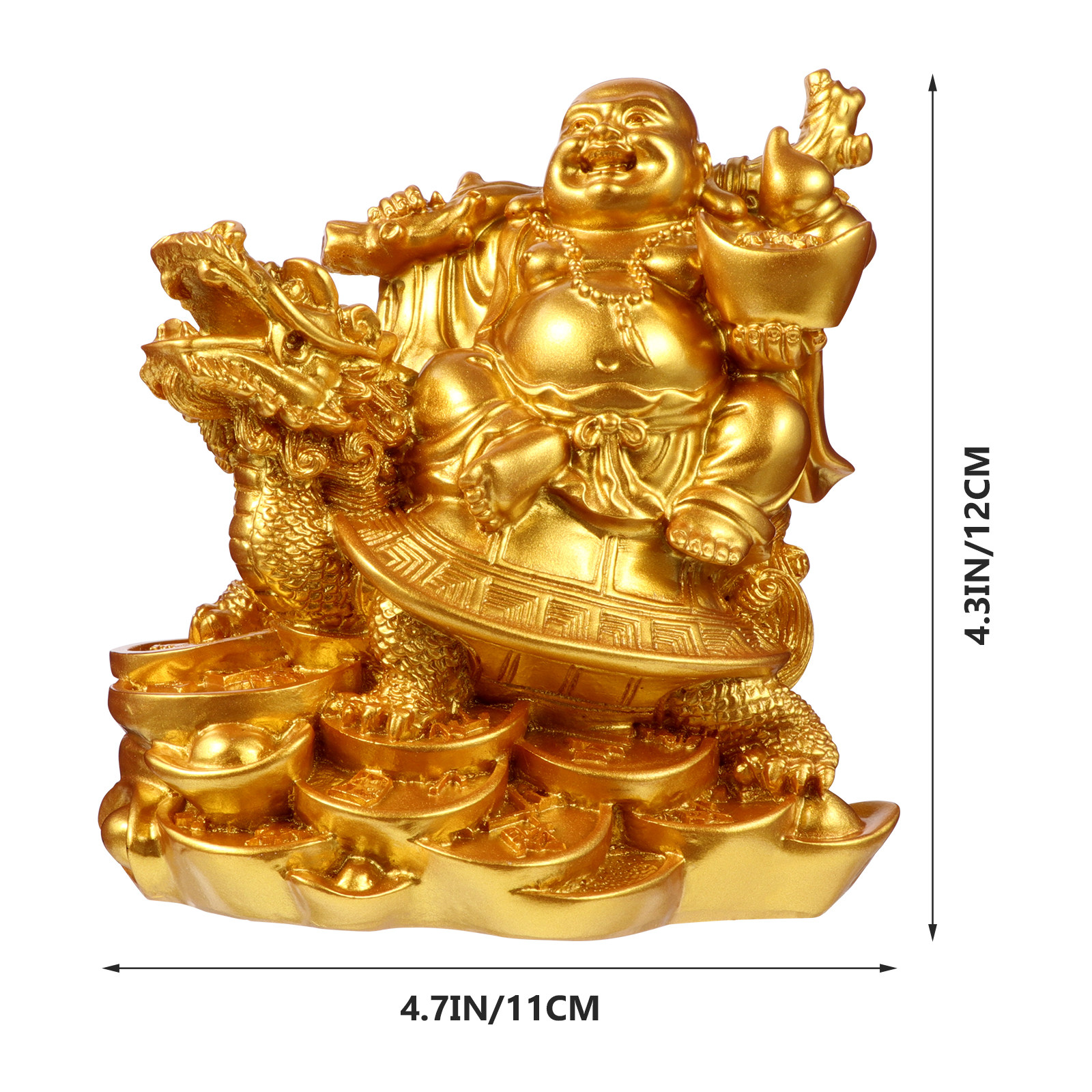Laughing Buddha Statue Resin M - Home Office Feng Shui 리뷰 및 가격